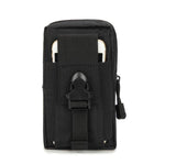 Queshark Mini Outdoor Camping Bags Waterproof  800D Nylon Military Tactical Molle Pouch Waist Bag For 5.5 inch Mobile Phone