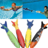 Children swimming diving toys swimming pool rocket throwing summer game pool accessories