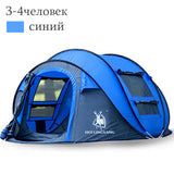 HUI LINGYANG throw tent outdoor automatic tents throwing pop up waterproof camping hiking tent waterproof large family open tent